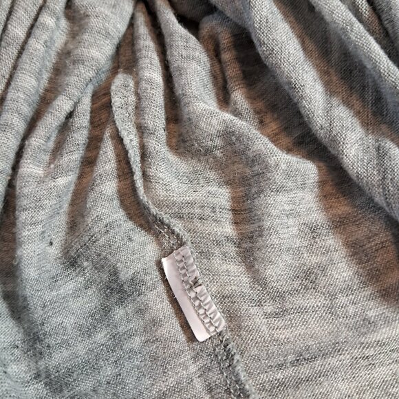 Zara Trafaluc sweater in pale gray cotton and black lace - Picture 10 of 10